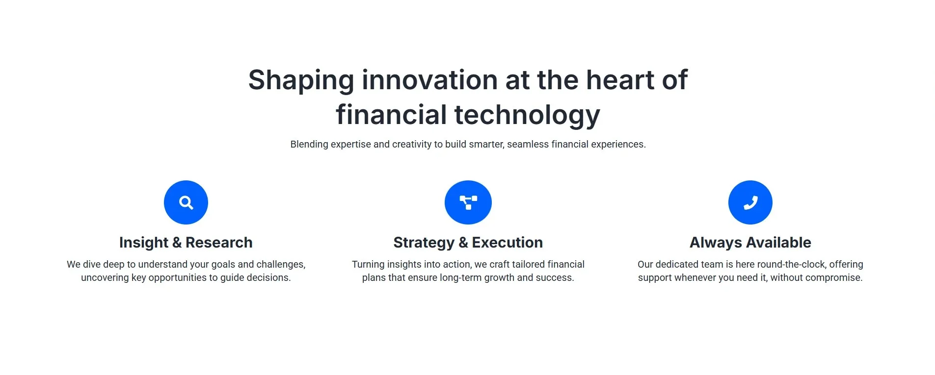 Finance-Consulting Services page