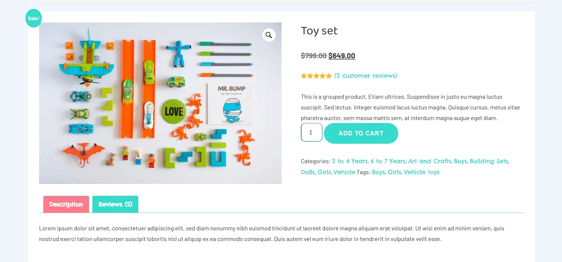 Toy-Delivery-product page