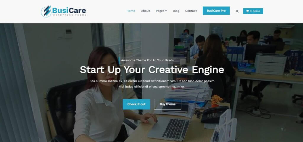 BusiCare Financial WordPress Theme