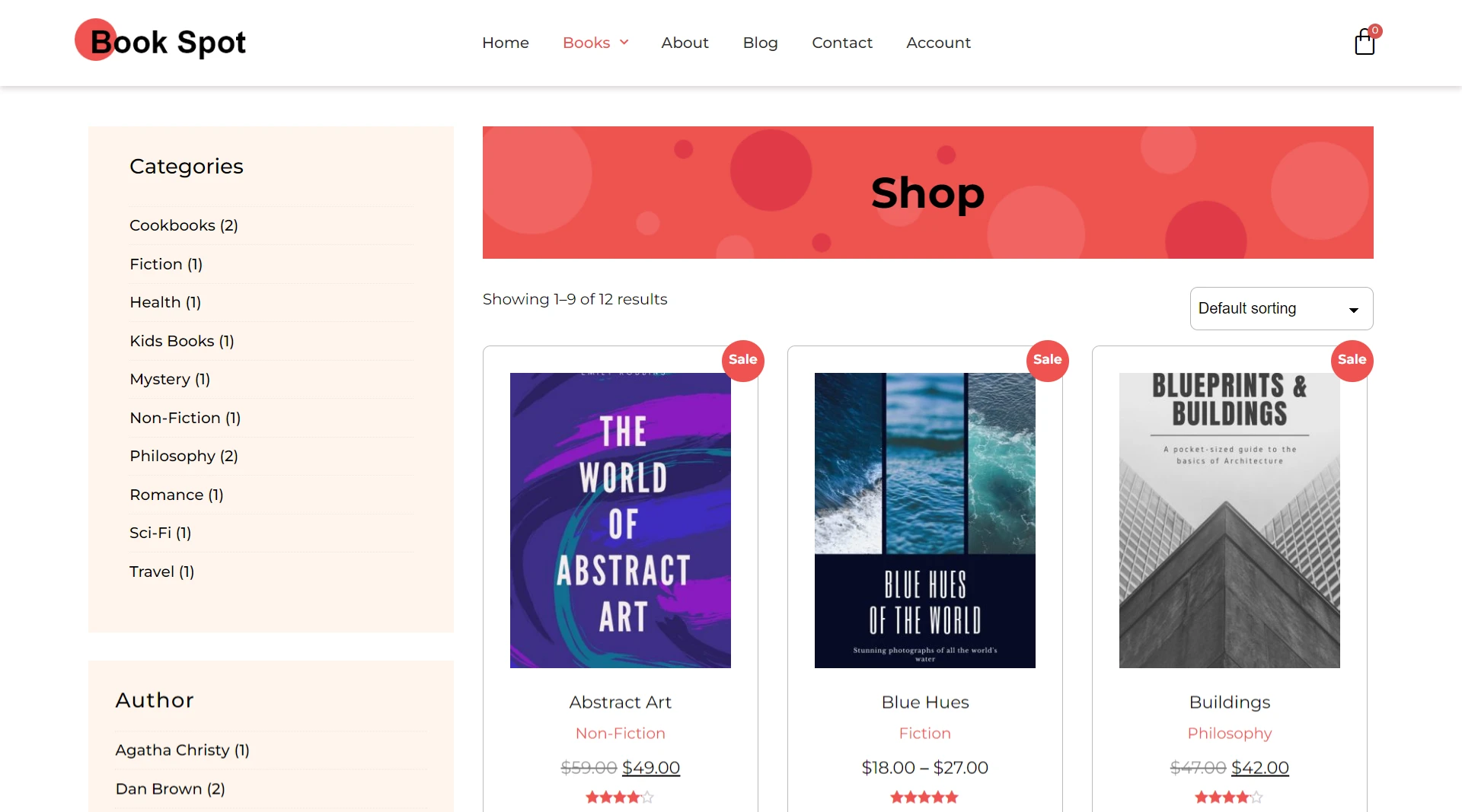 Bookstore WordPress Theme