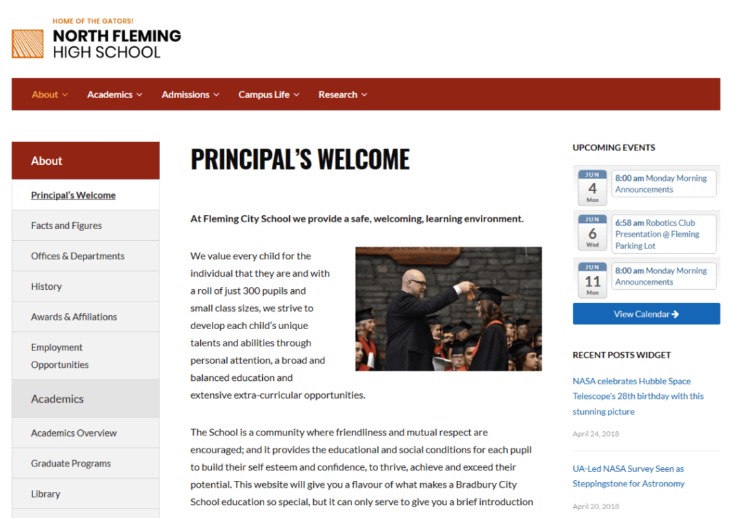 Fleming non-profit wordpress theme
