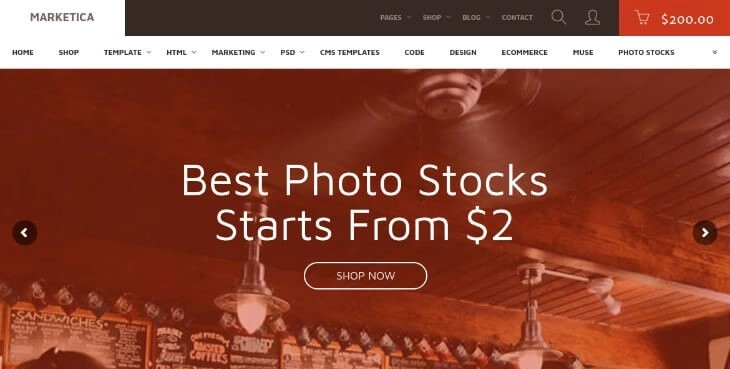 Marketika E-Commerce WordPress theme