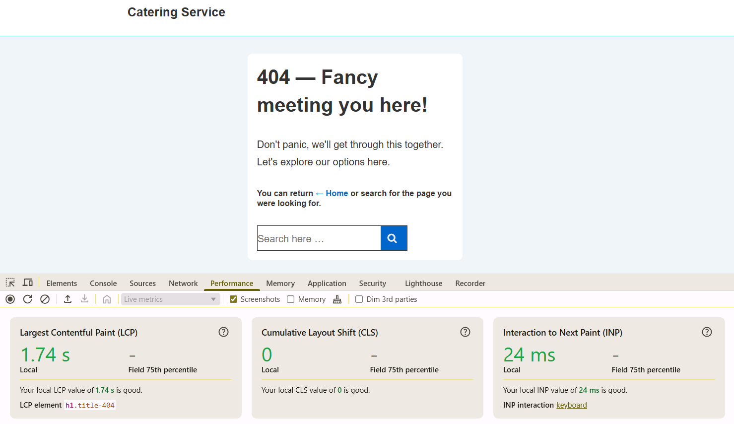 Responsive theme score