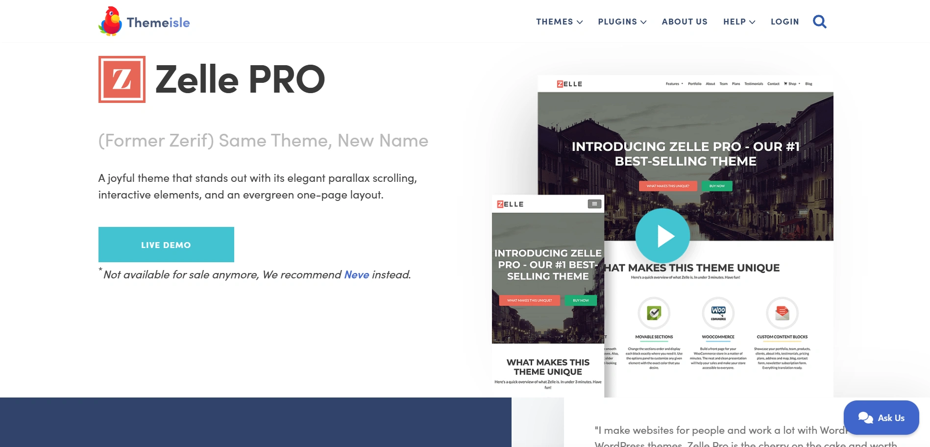 Zelle theme