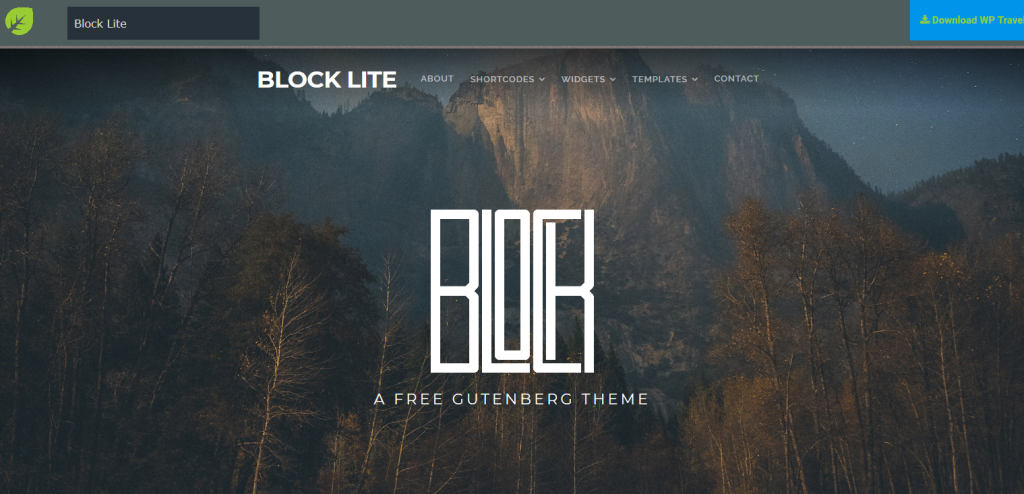 Block Lite Gutenberg Theme