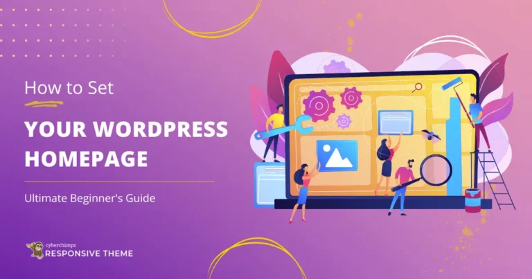 set Wordpress homepage