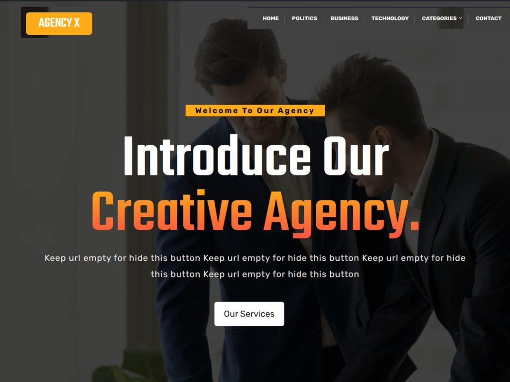 AgencyX - WordPress theme