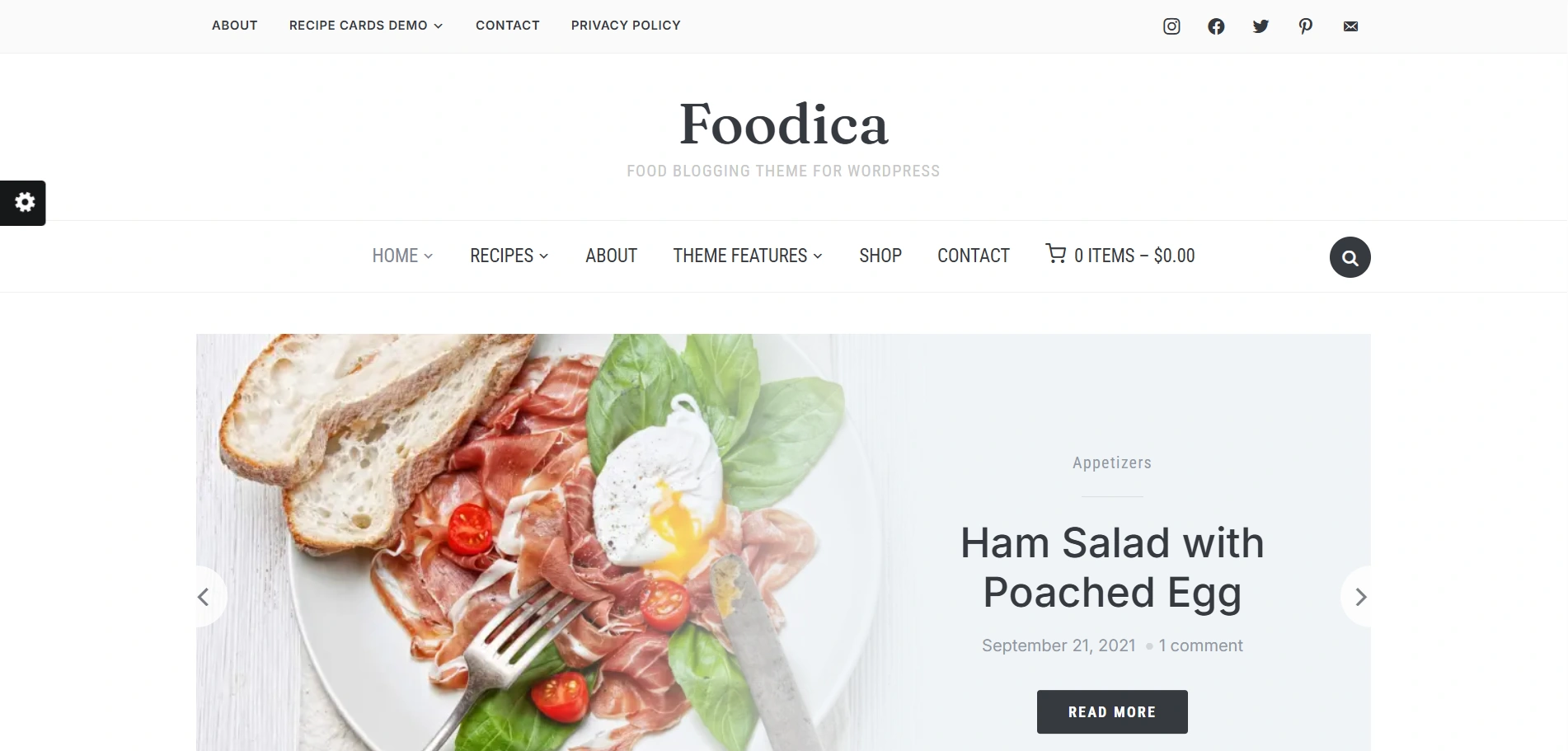 Foodica theme