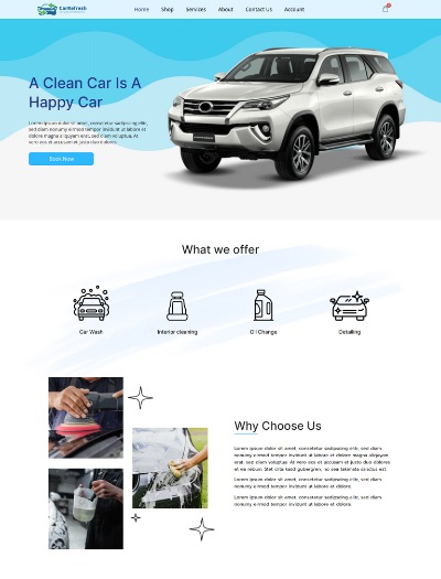 WordPress Car Wash Theme