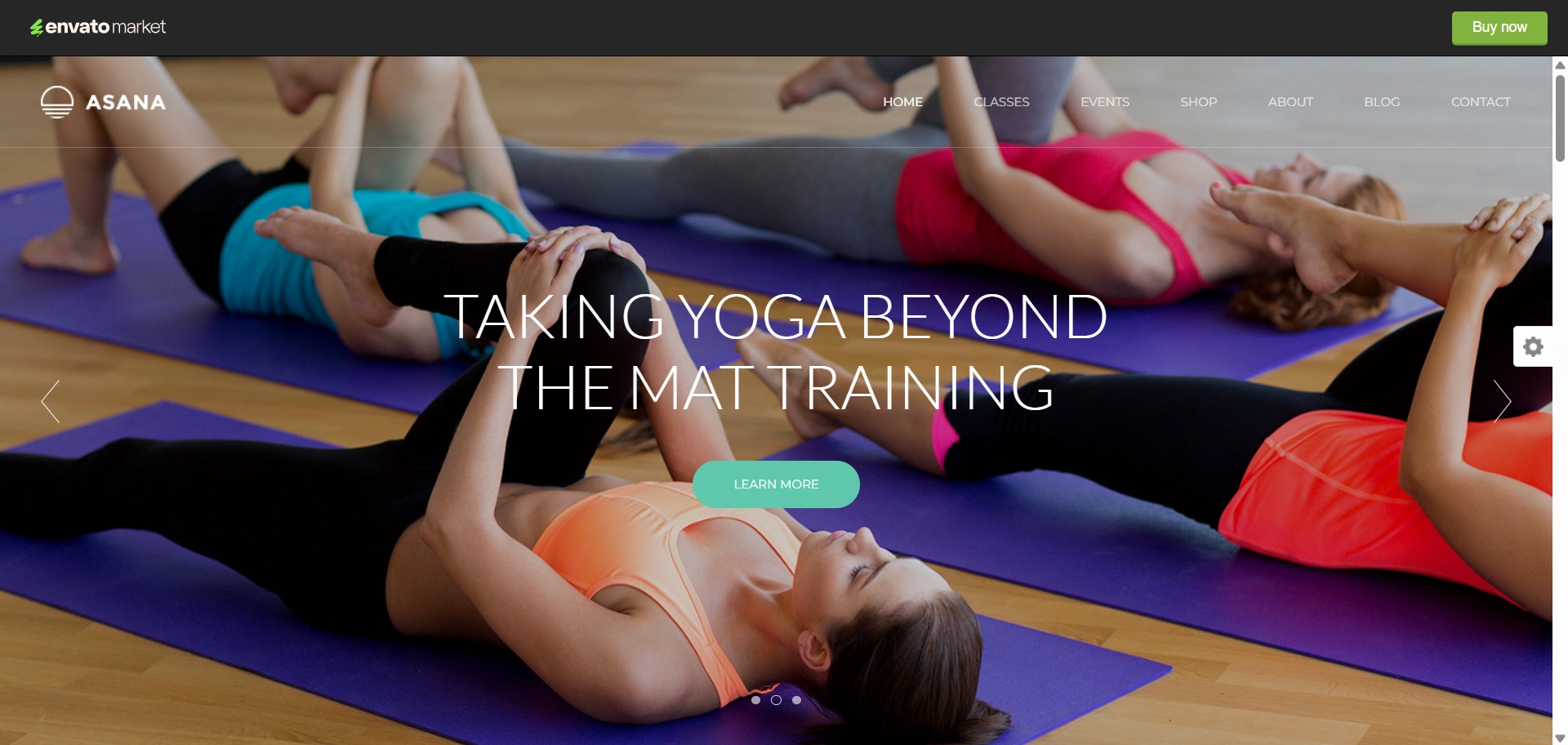 Asana - Yoga WordPress fitness theme