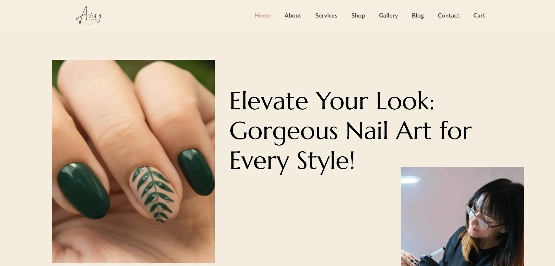 Nail Club WordPress Website Templates For Salons