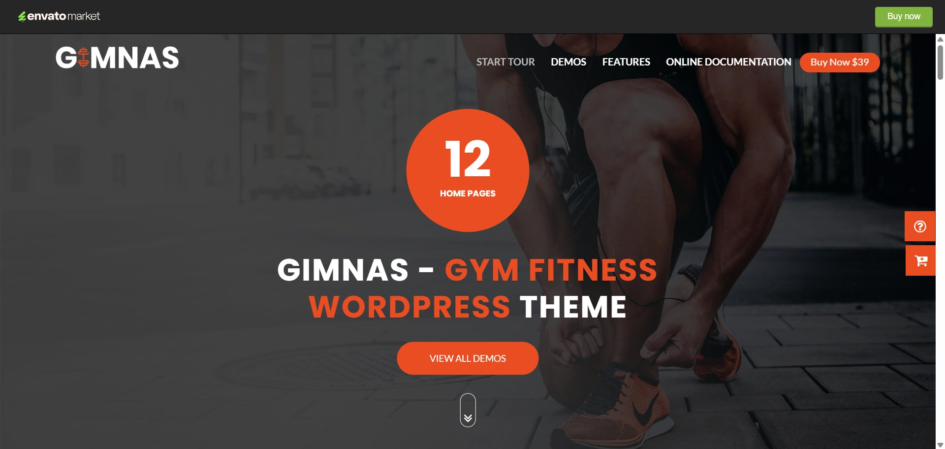 gimnas fitness wordpress theme