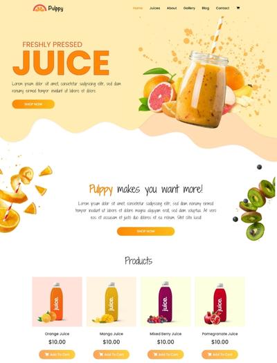 Juice Shop WordPress Theme