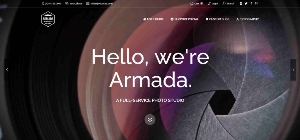 Armada - Photography WordPress Theme