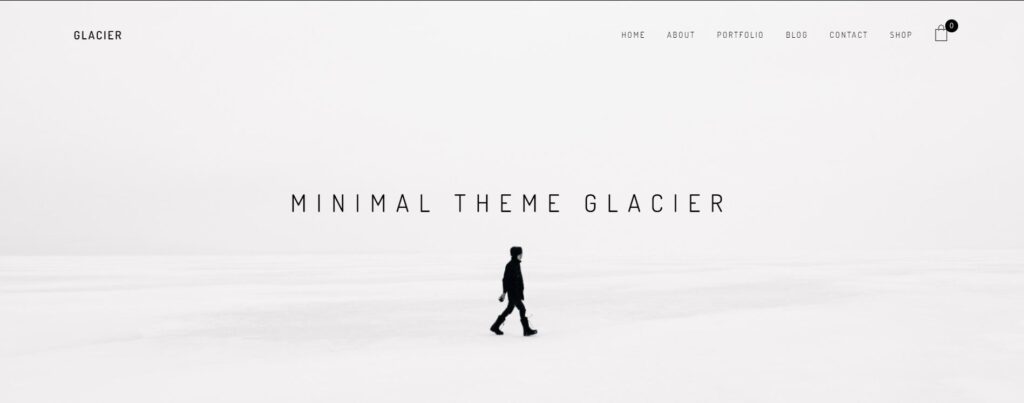 Glacier Portfolio WordPress Theme 