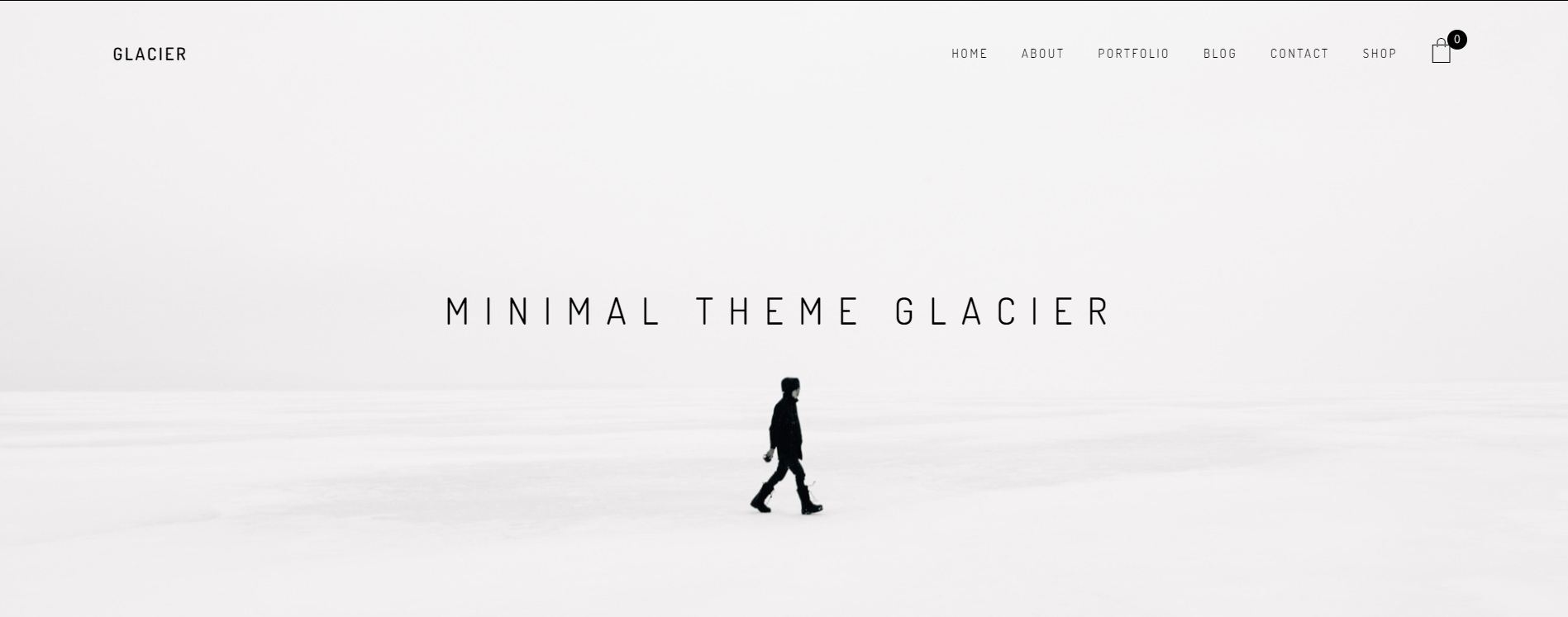 Glacier Portfolio WordPress Theme