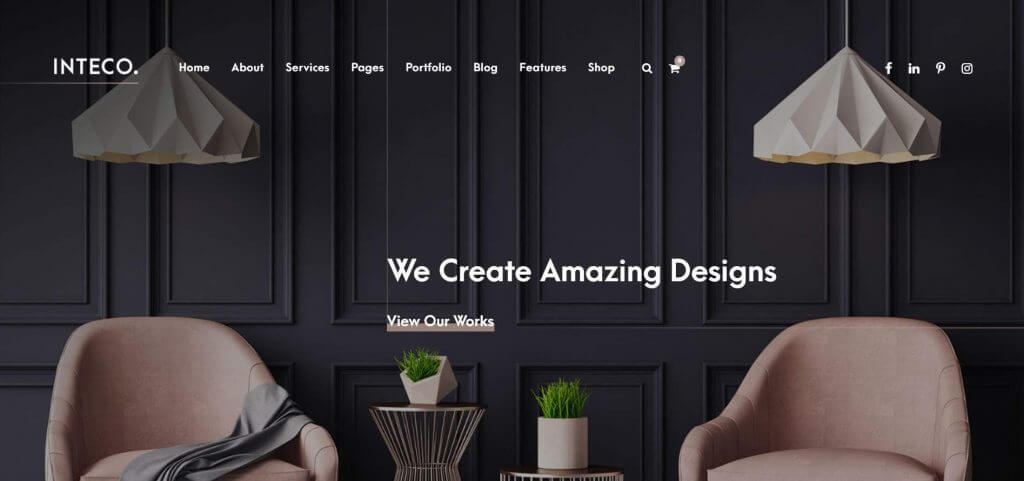 Inteco Interior design WordPress themes