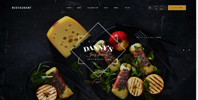 Restaurant Danny's WordPress food blogger Themes