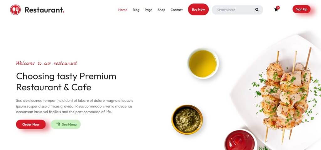 Restaurant Food Delivery WordPress Themes