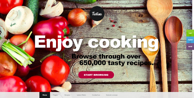 Talisa WordPress food blogger Themes