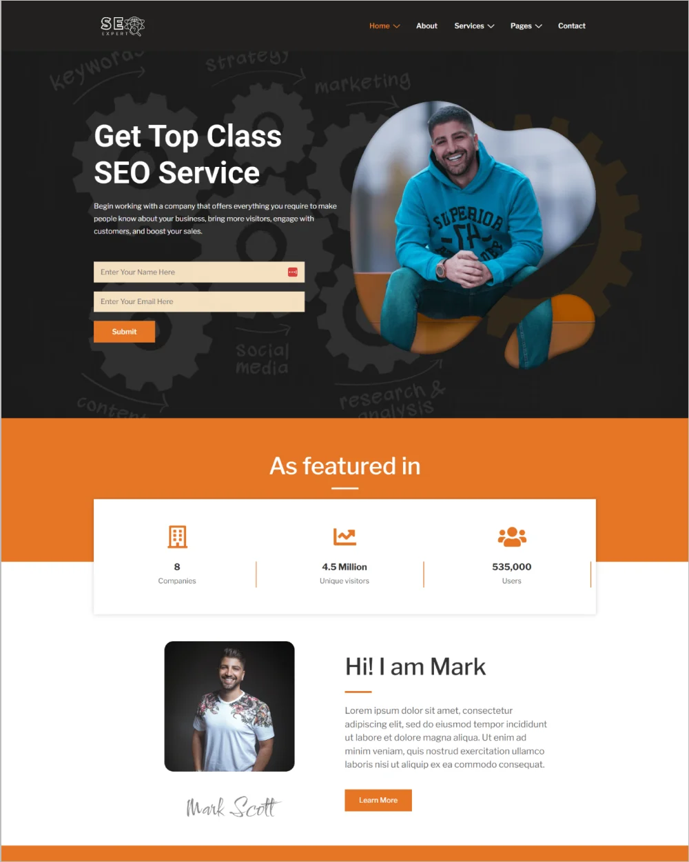 SEO Expert WordPress Template