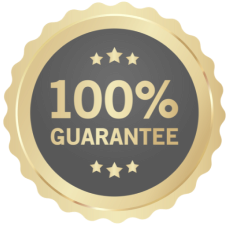 100% moneyback guarantee logo