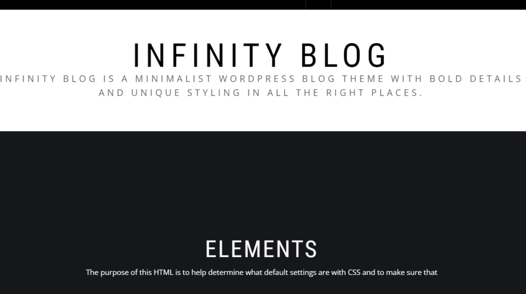 INfinity Blog 