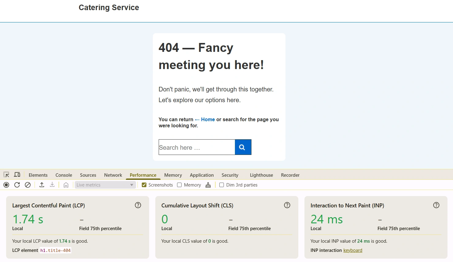 Responsive theme score