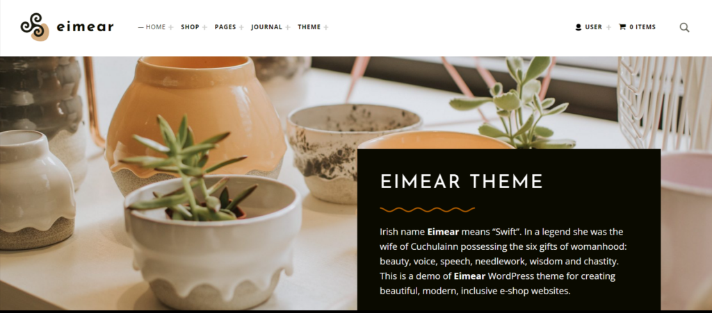 Eimear WordPress theme