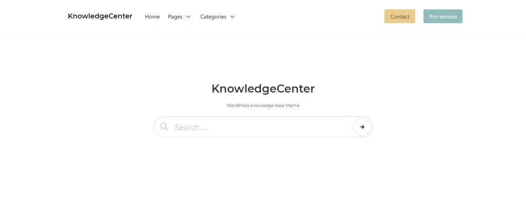 KnowledgeCenter WordPress theme