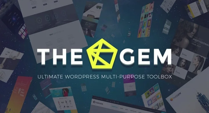 The Gem WordPress theme with a Slider