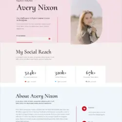 Influencer WordPress Template