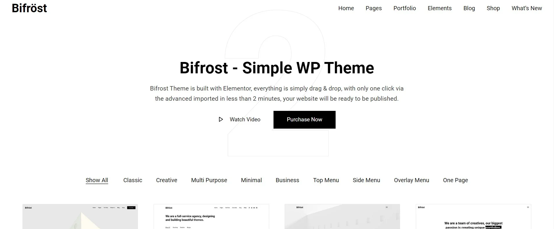 Bifrost WP Theme - Elementor