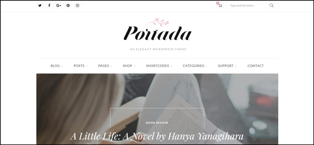 Portada Blog WordPress Theme