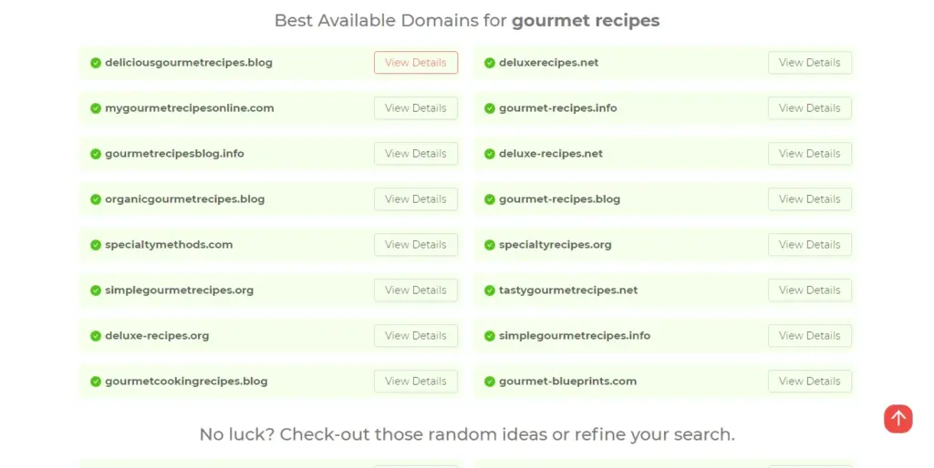 Domain Name Blog name generator