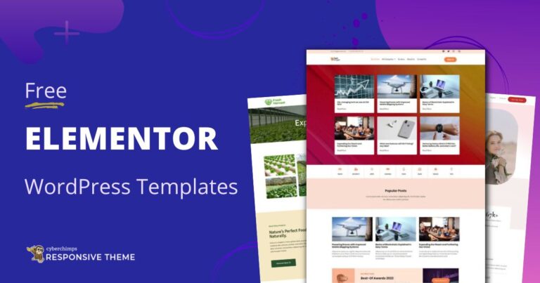 Free Elementor WordPress Templates