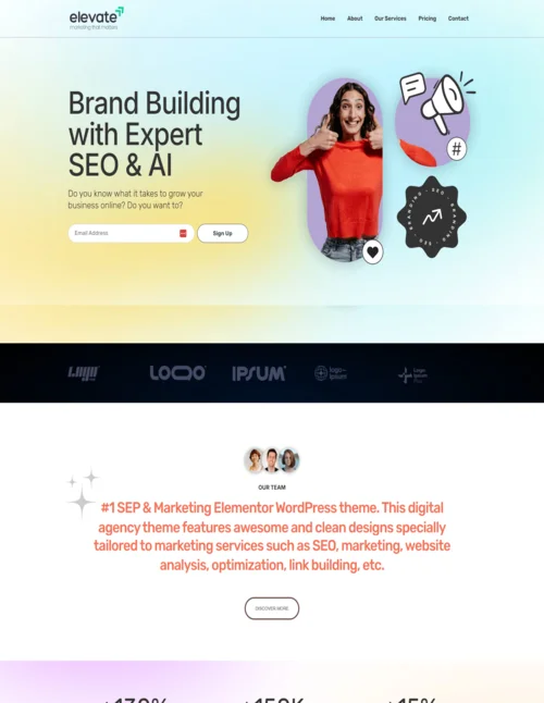 Marketer template featured image