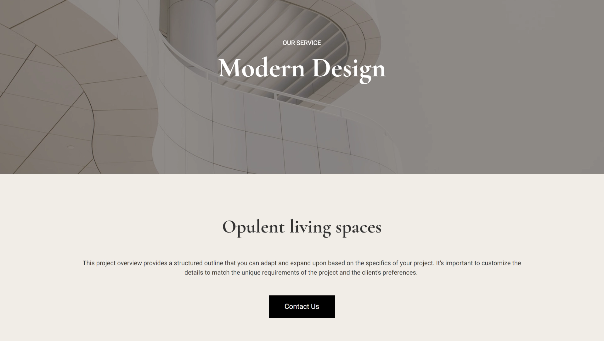 Interior website design