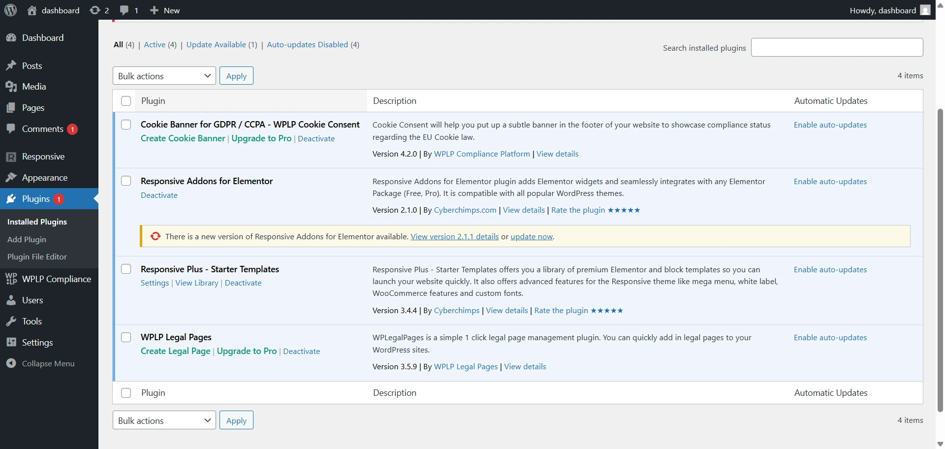 Update Plugins