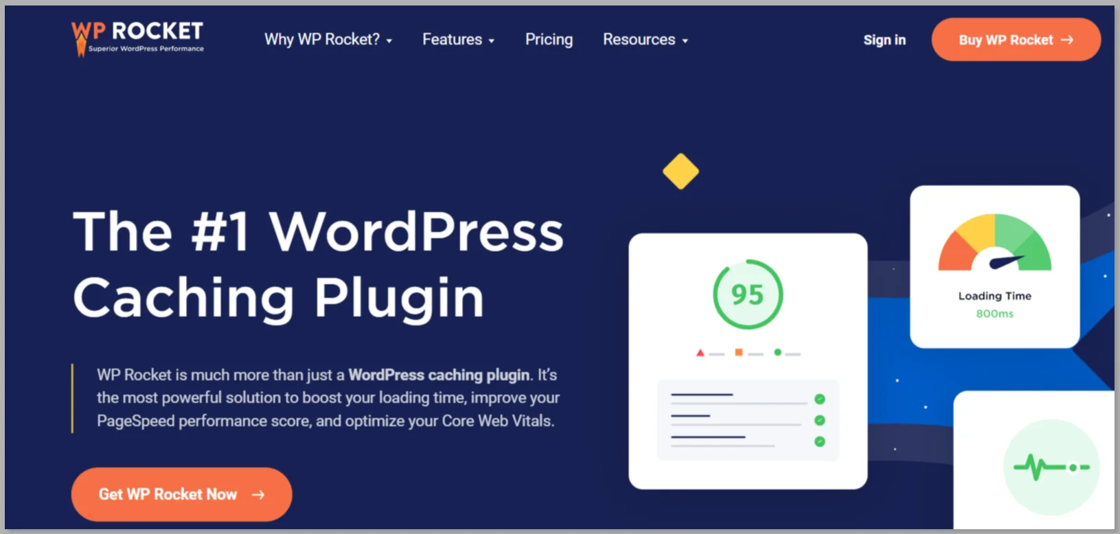 WP Rocket plugin- Elementor page speed