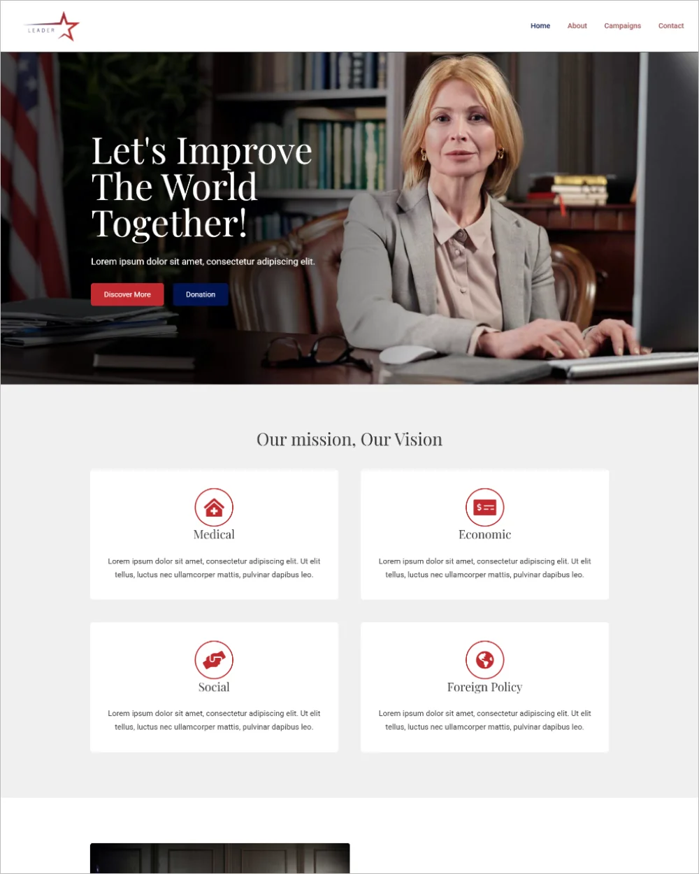Leader WordPress Template