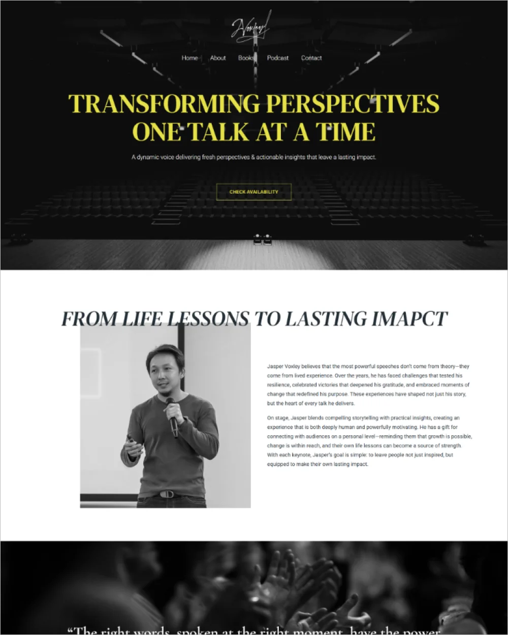 Public Speaker WordPress Template