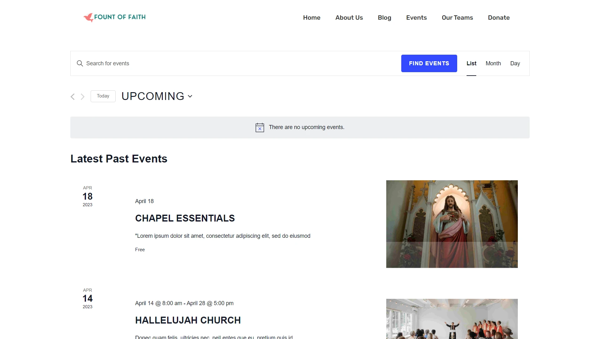 Christian Church Website Template