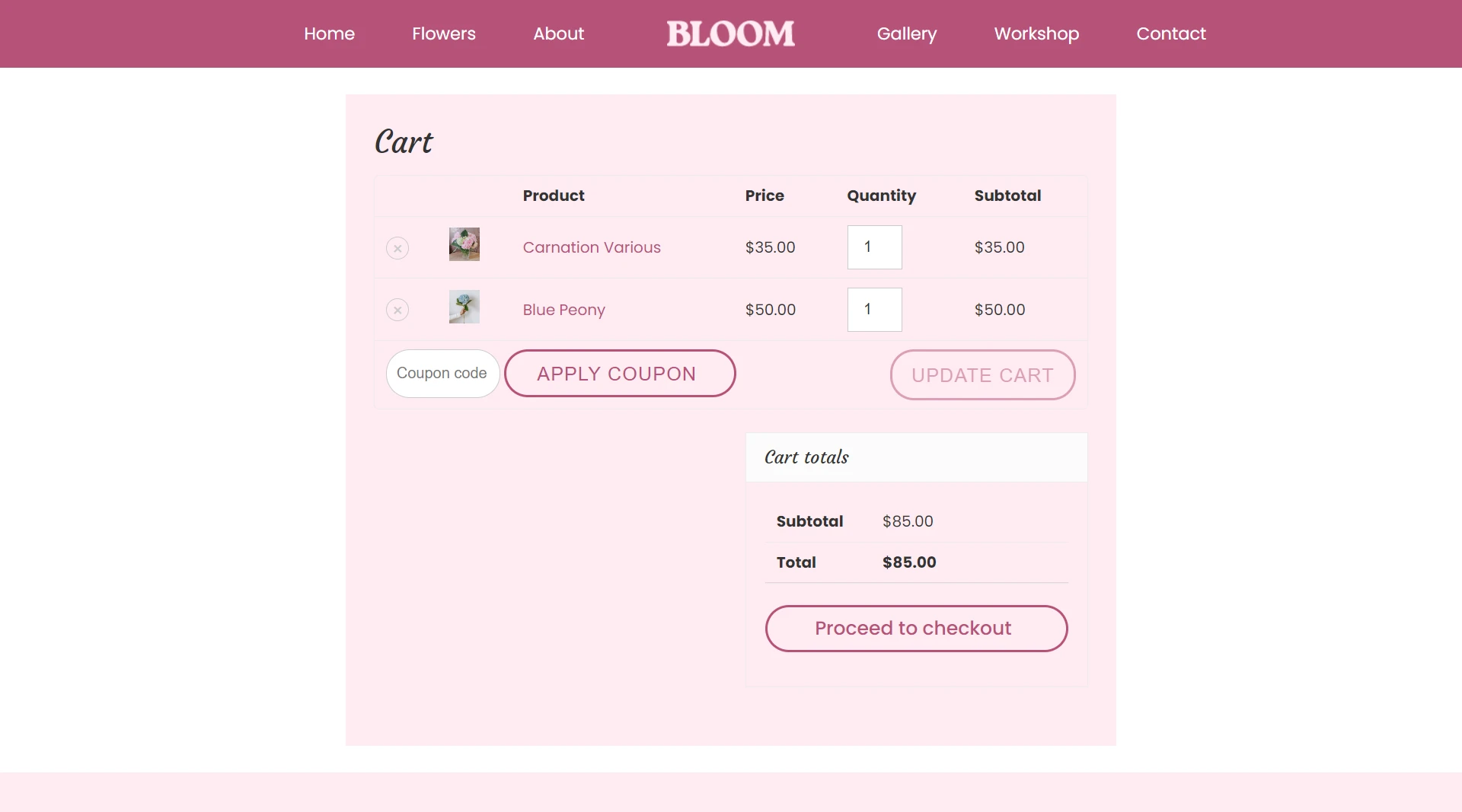 flower website templates
