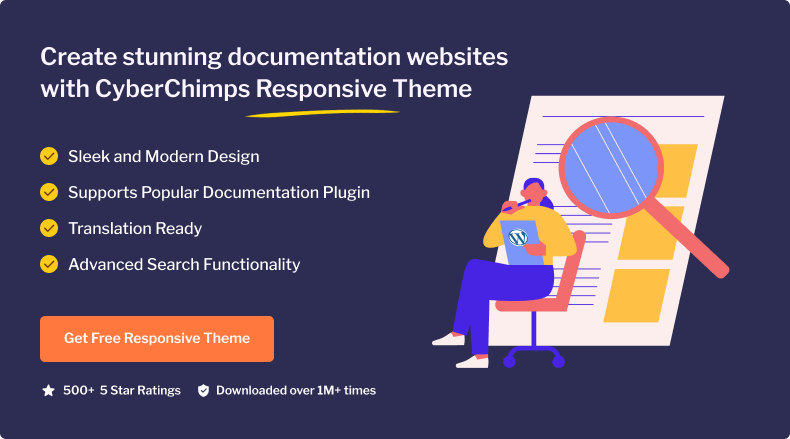 Create stunning documentation websites with CyberChimps Responsive Theme