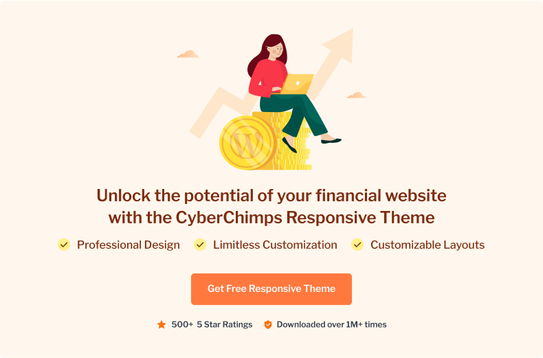 Unlock the potential of your financial website with the CyberChimps Responsive Theme