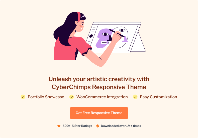 Unleash your artistic creativity with CyberChimps Responsive Theme