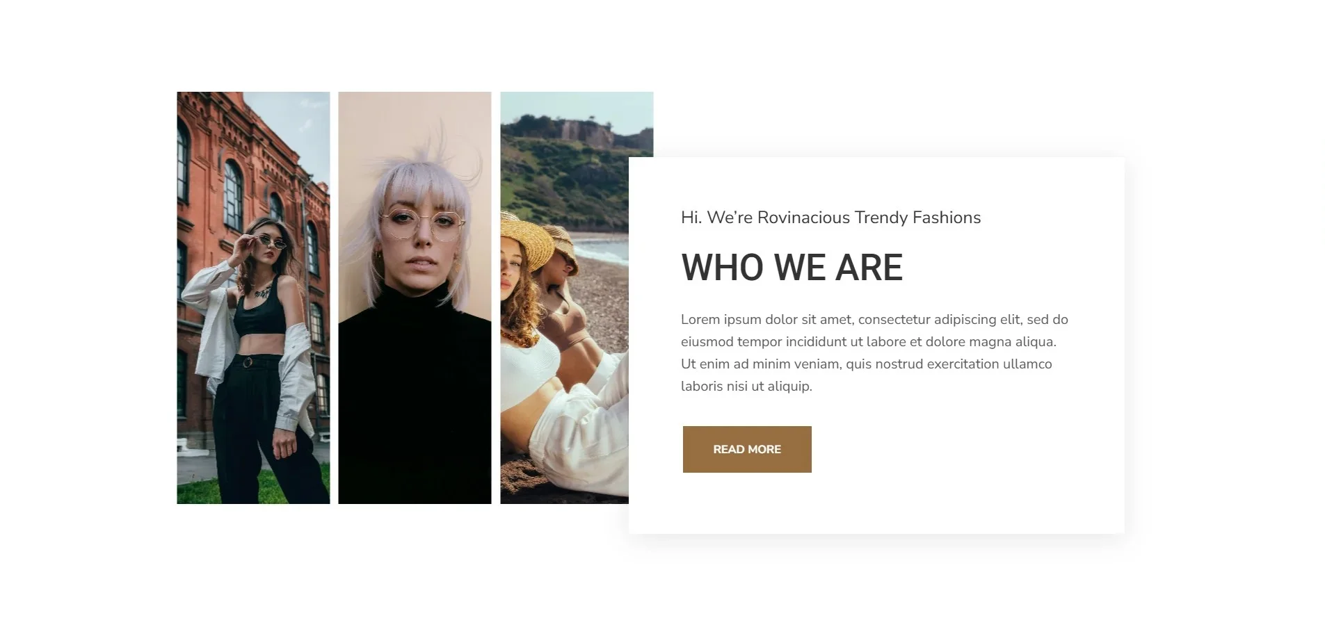 Ecommerce-Fashion About us page