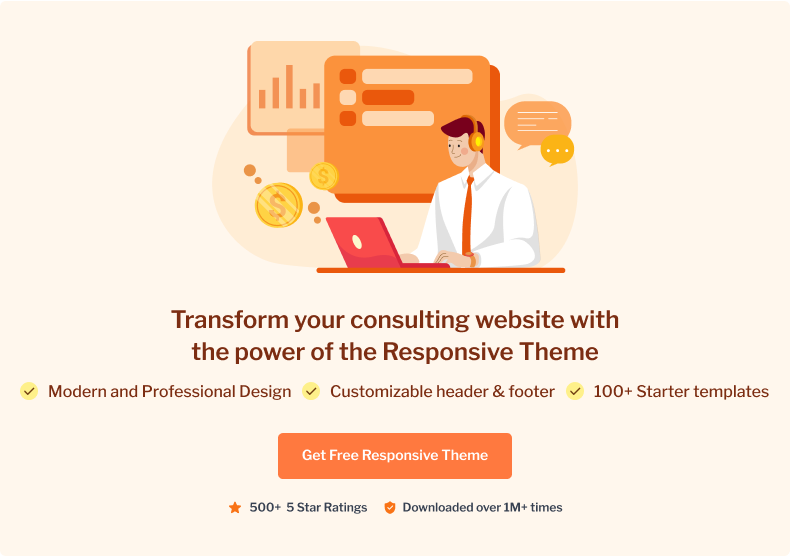 Transform your consulting website with the power of the Responsive Theme