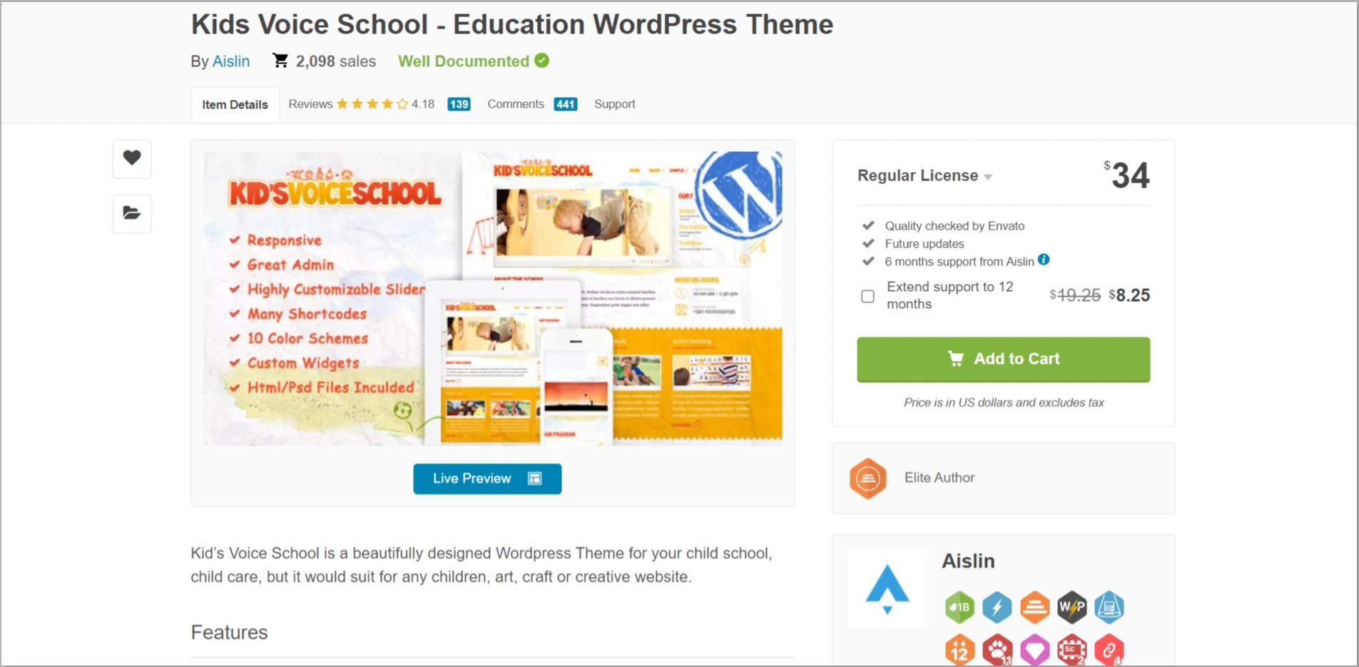 Kids school theme
